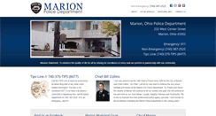 Desktop Screenshot of marionohiopolice.com