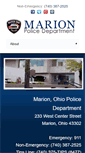 Mobile Screenshot of marionohiopolice.com